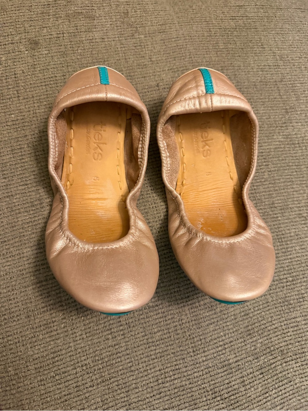 Tieks Rose Gold Ballet Flats